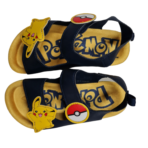 Sandaler Med Motiv Pikachu str 27 Bl/Gul