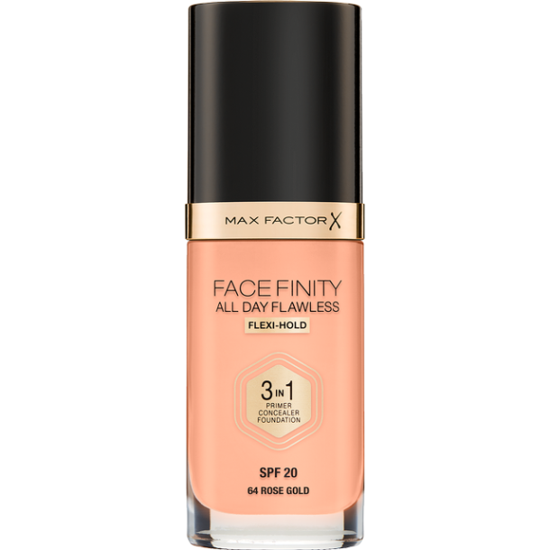 Max Factor Facefinity All Day Flawless 3 in 1 Foundation SPF20 #64 Rose Gold